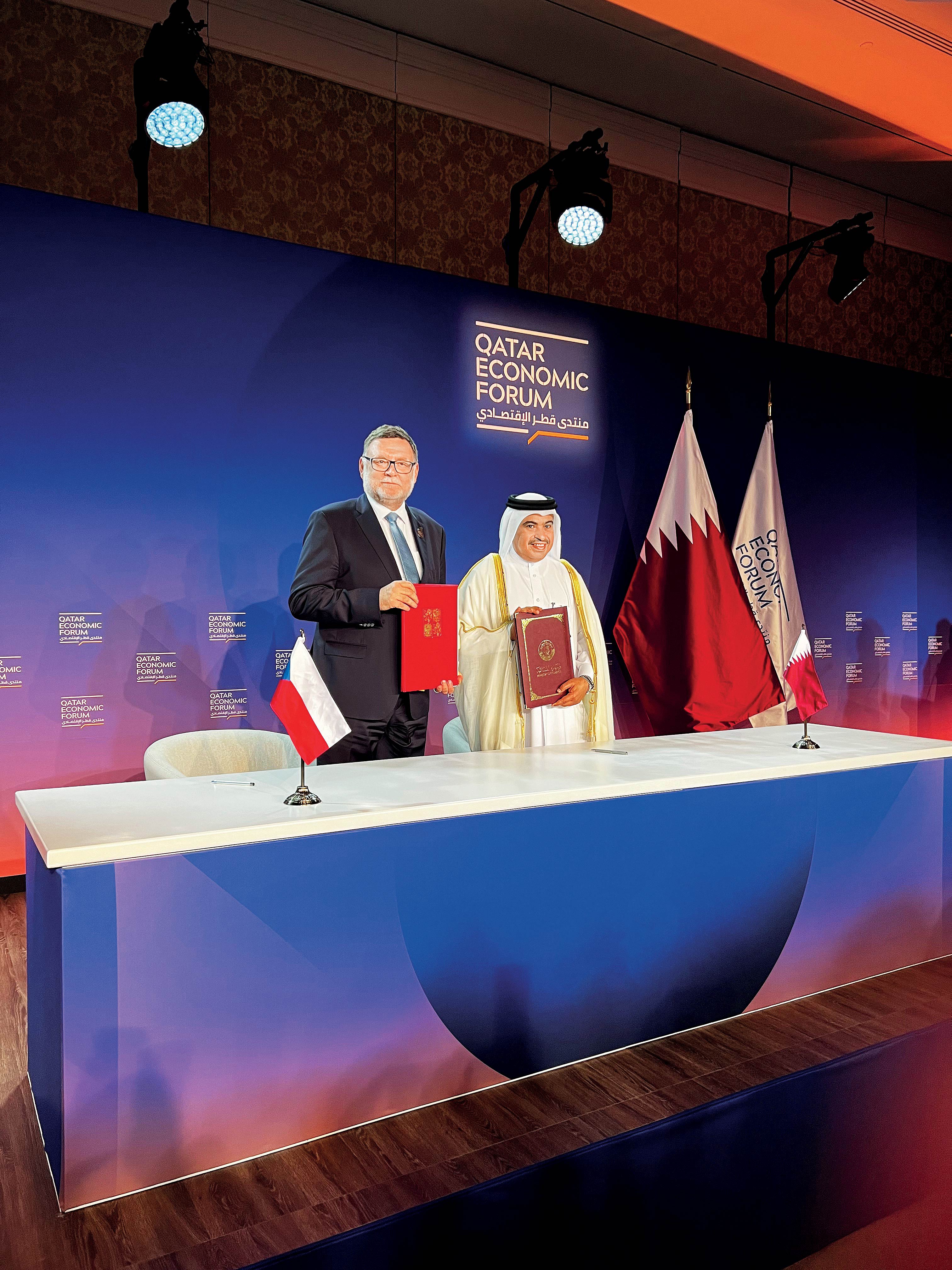 Podpis Česko-katarské smlouvy