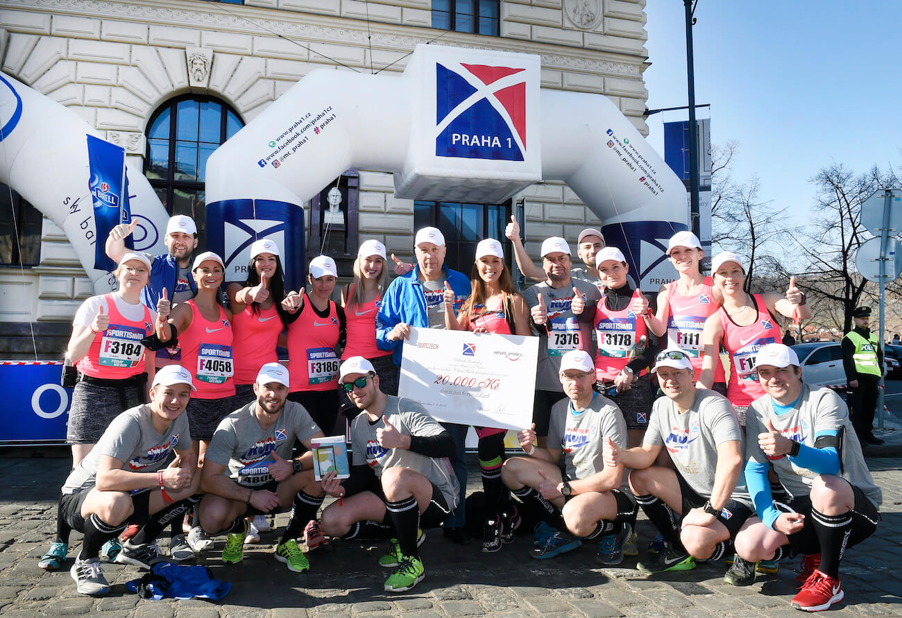 Dvacet běžců Prahy 1 běželo dvacátý půlmaraton